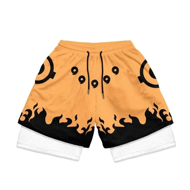 Illumino360 Men's Anime Sport Shorts, Activewear, Jogging