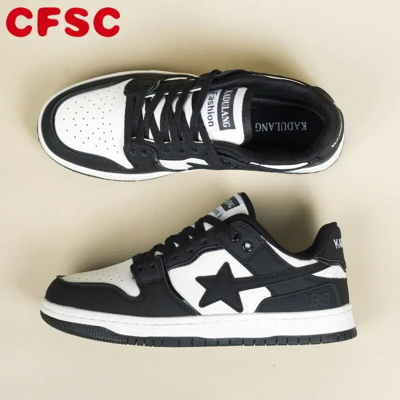 Y2K Women's Classic Sneakers Multicolor Retro Star Skateboard