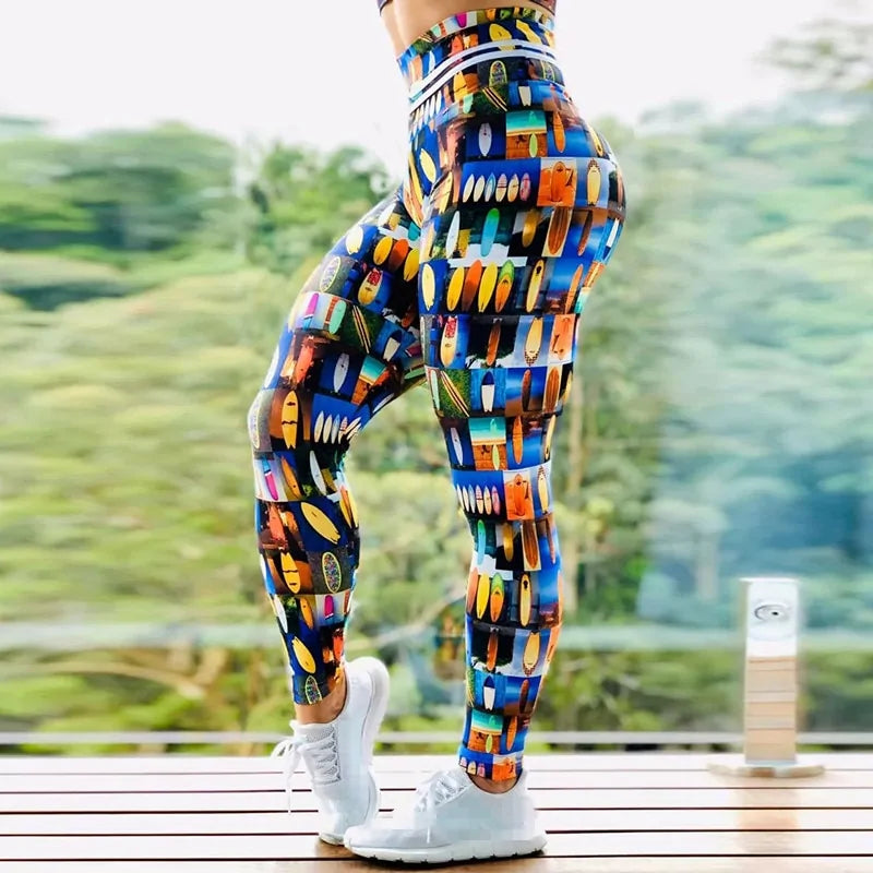 Leggings de entrenamiento push up de cintura alta