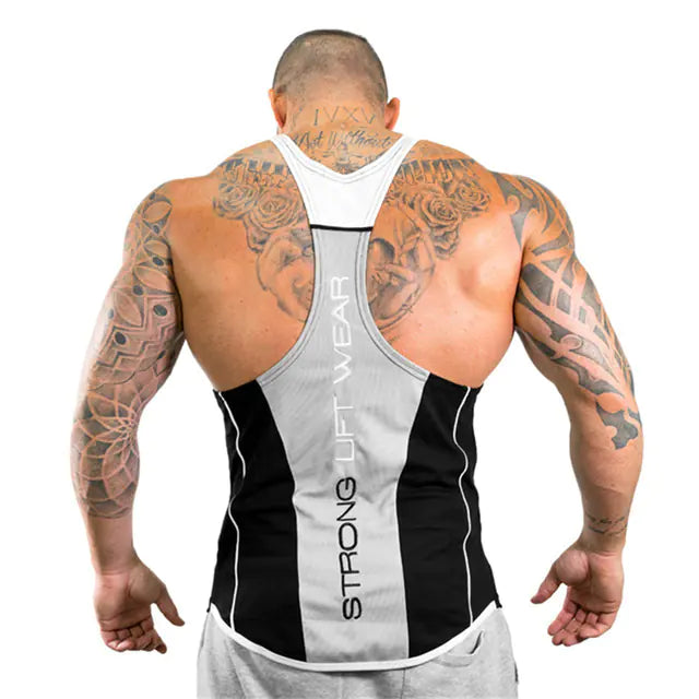 Men's Elastic Breathable Fitness Stringer for Lifting