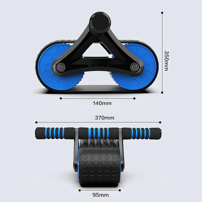Entrenamiento con rueda de fitness para abdominales