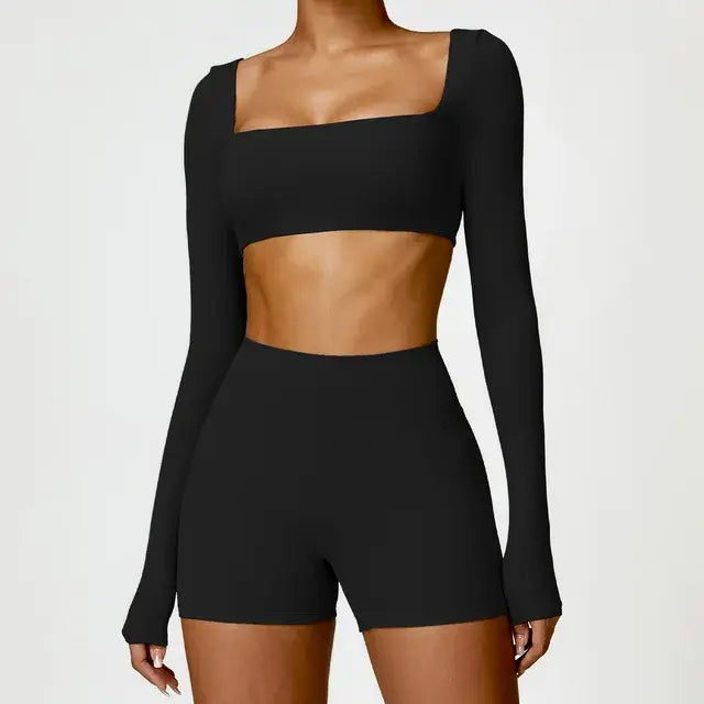 Traje de yoga de 2 piezas para mujer