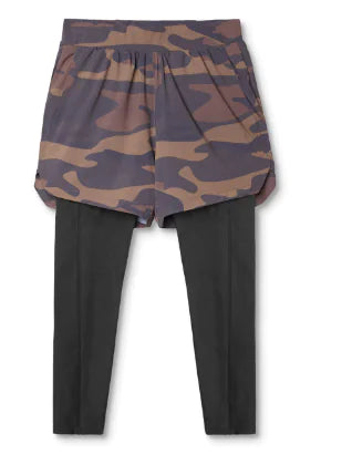 Stretch Double-Layer 3/4 Athletic Pants