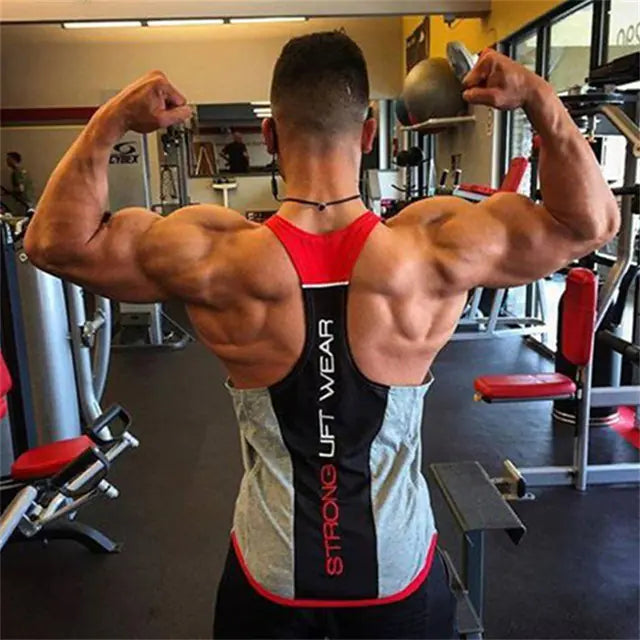 Men's Elastic Breathable Fitness Stringer for Lifting