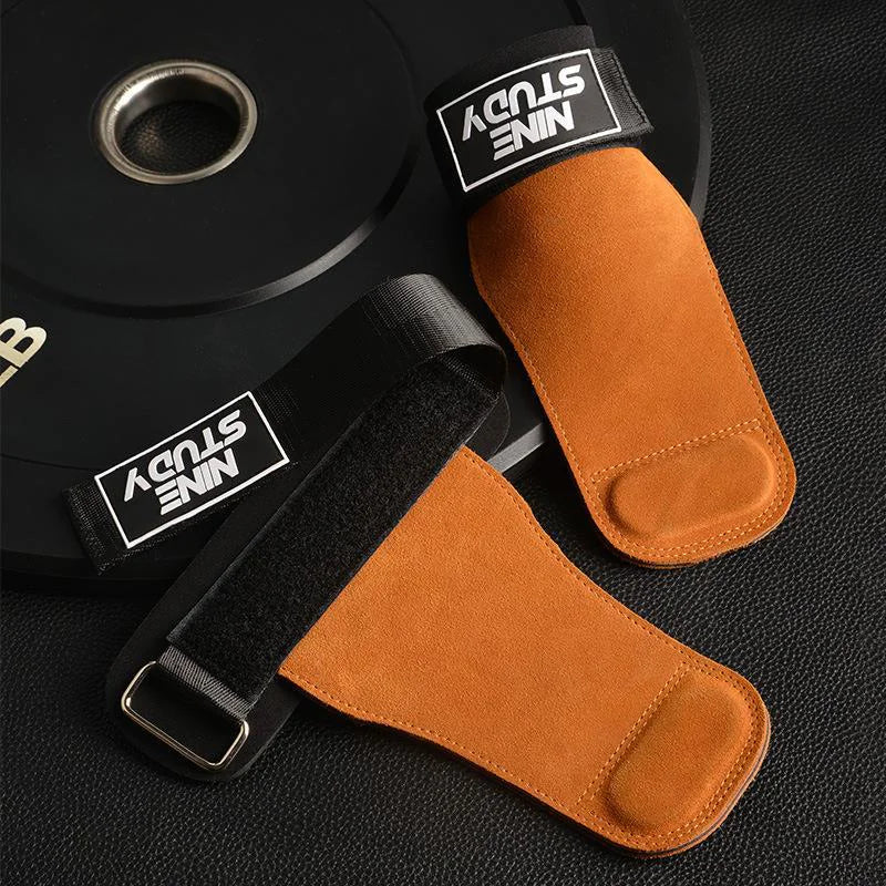Thick Cowhide Fitness Gloves