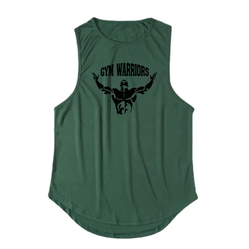 Men's Breathable Polyester Gym Exercise Tank Top