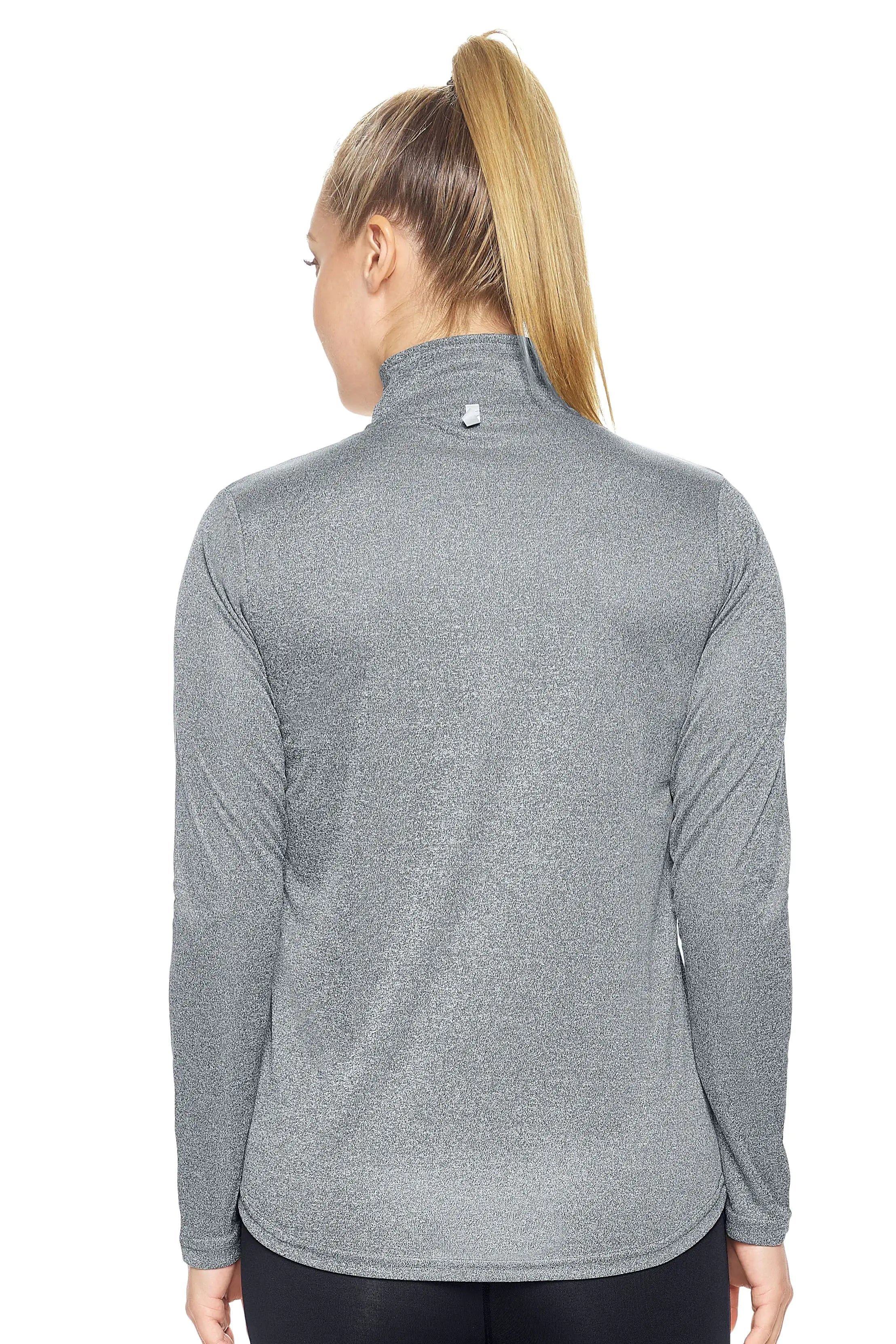 Camiseta de entrenamiento con cremallera de un cuarto Dri Max para mujer
