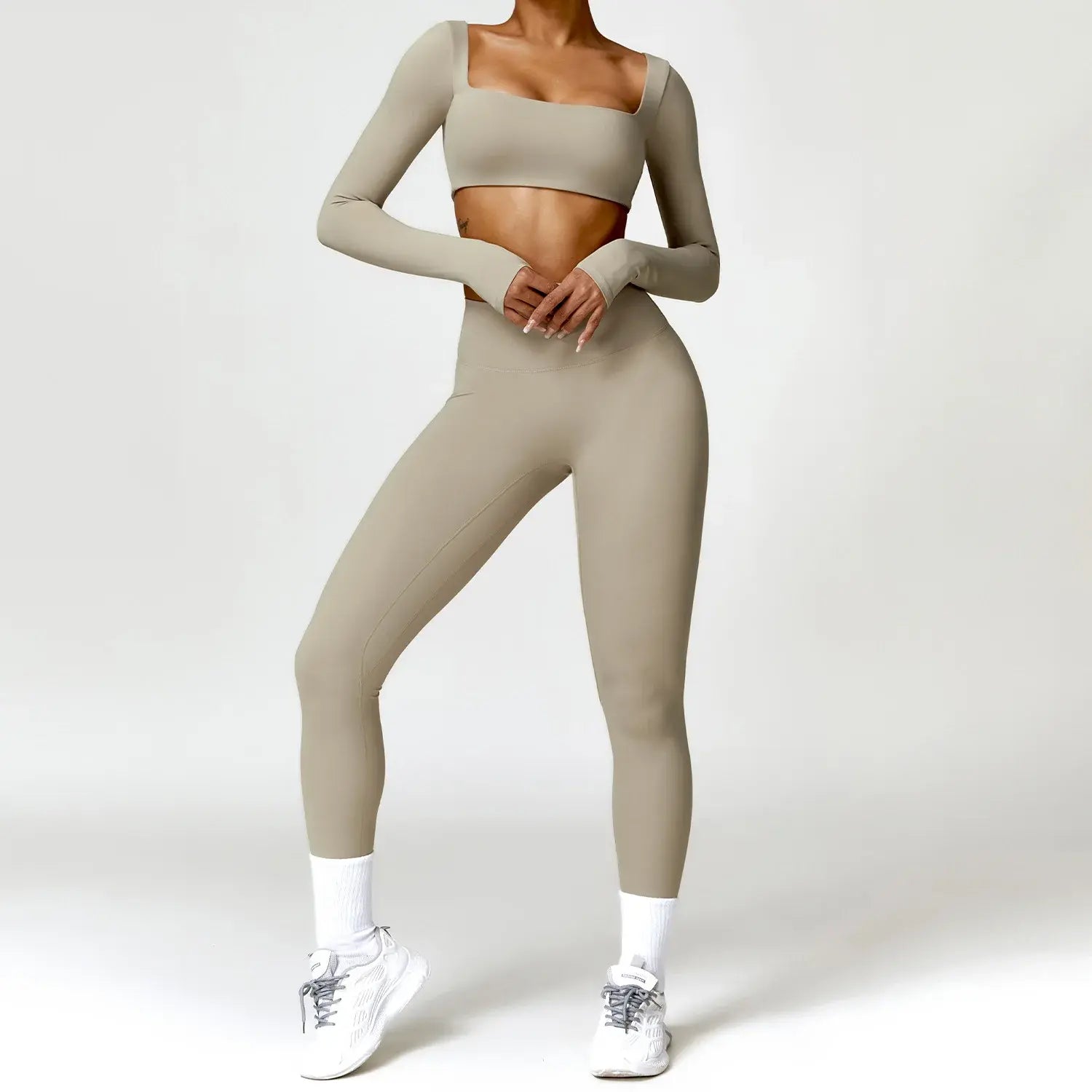 Traje de yoga de 2 piezas para mujer