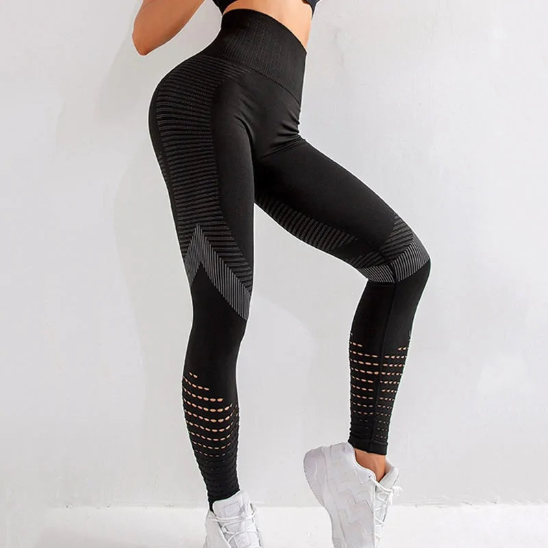 Leggings deportivos transpirables de cintura alta sin costuras