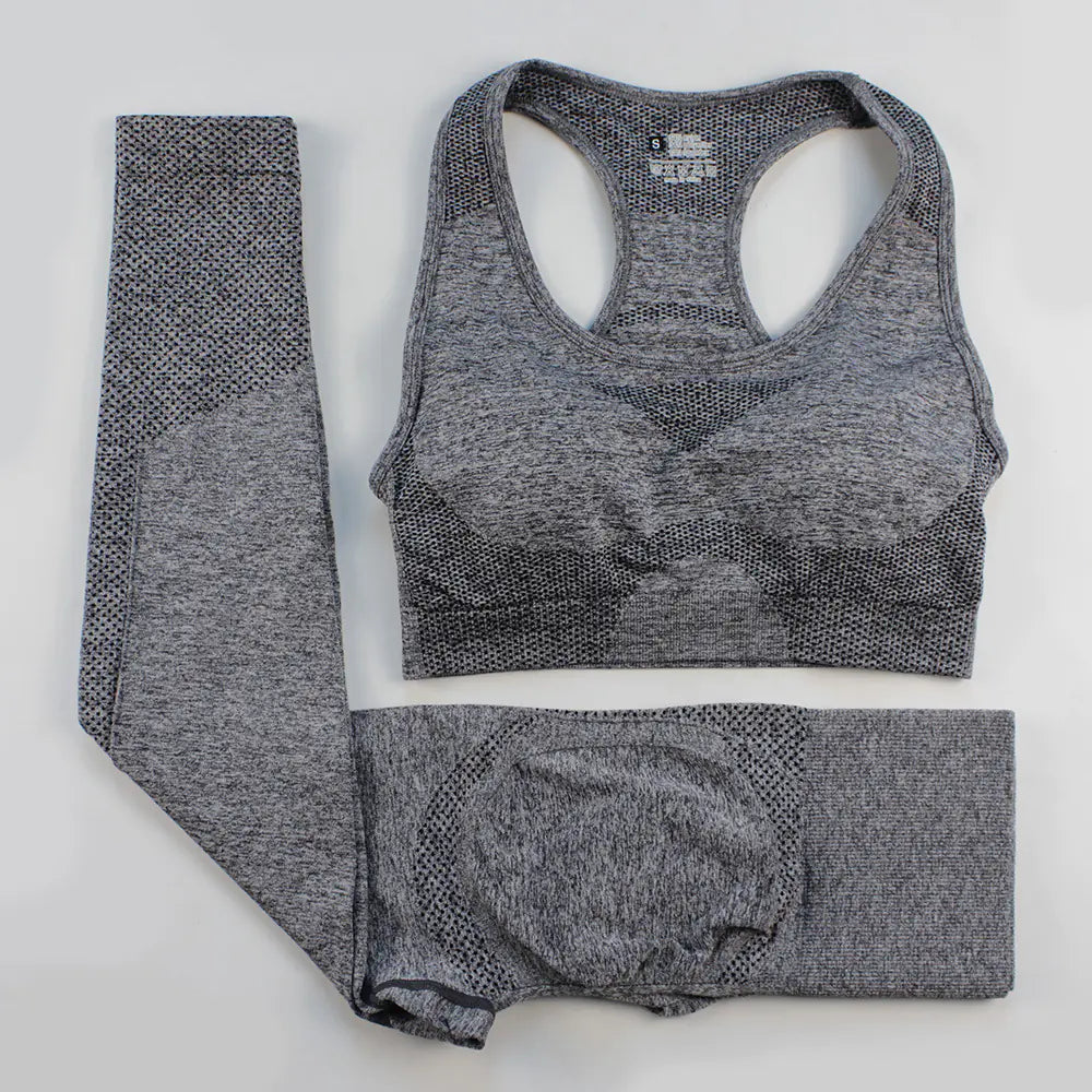 Illumino360Fitness Peach Hip Leggings and I-shaped Bra Sports Suit