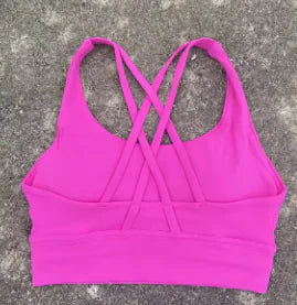 Women's Pro Cross Back Fitness Sport Bra
