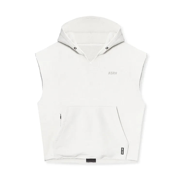 Men's Multi-pocket Bodybuilding Cotton Sleeveless Hooded