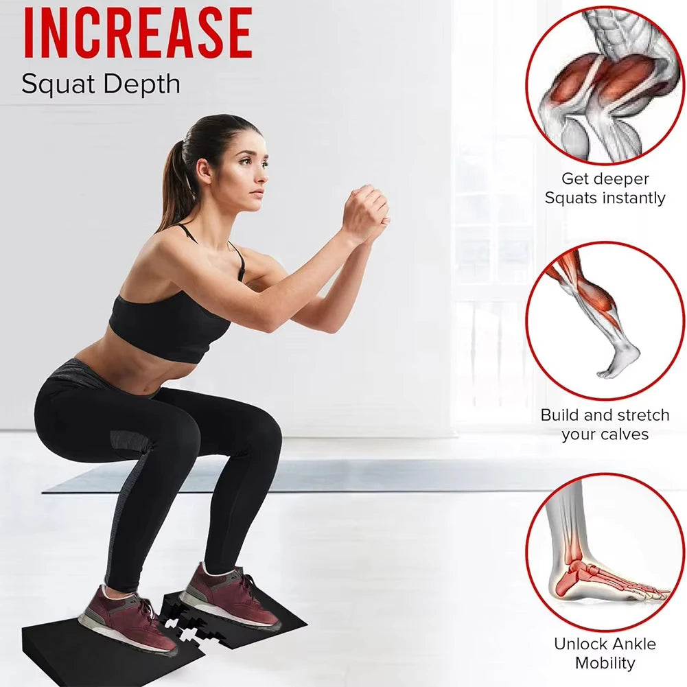 Squat Wedge Block Non-Slip Slant Board Weightlifting Squat Platform