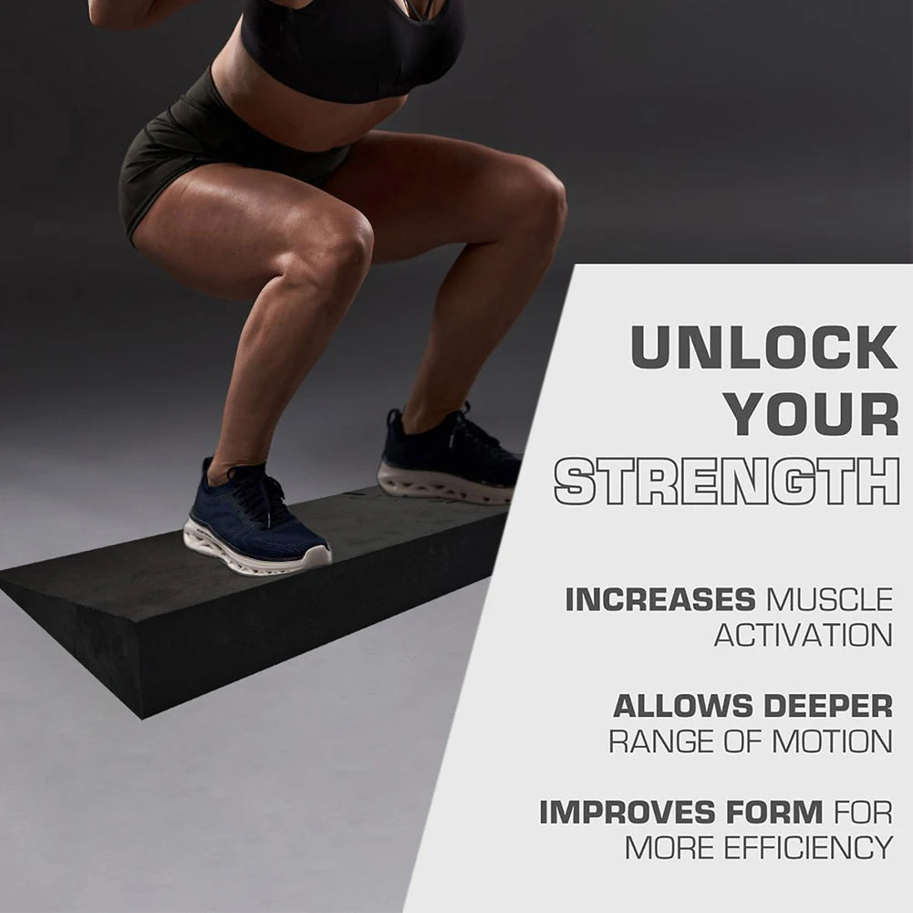 Squat Wedge Block Non-Slip Slant Board Weightlifting Squat Platform
