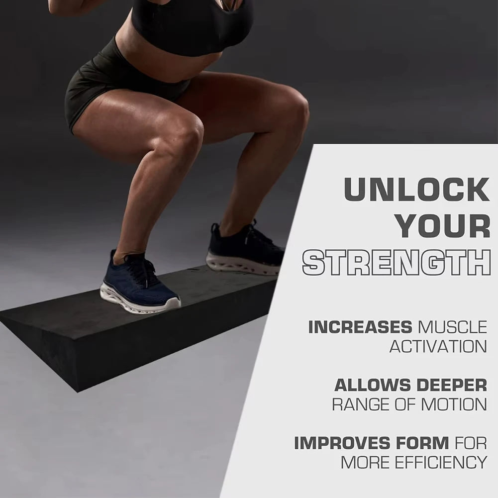 Squat Wedge Block Non-Slip Slant Board Weightlifting Squat Platform
