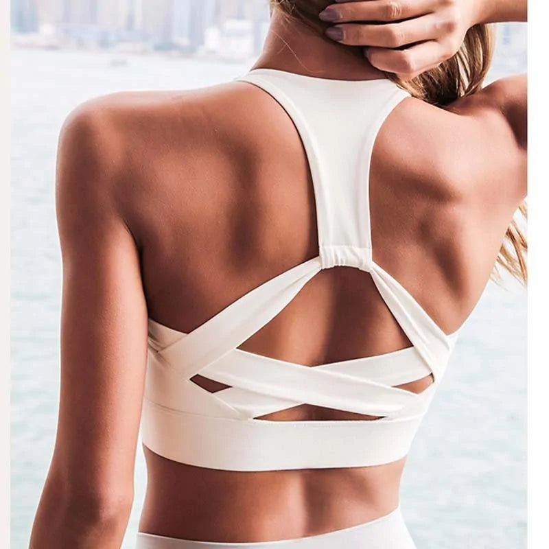 Premium Strap Push Up Sports Bra