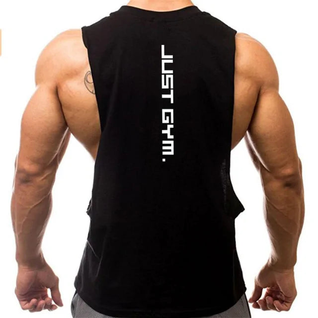 "Just Gym" Hoodies Tank Top