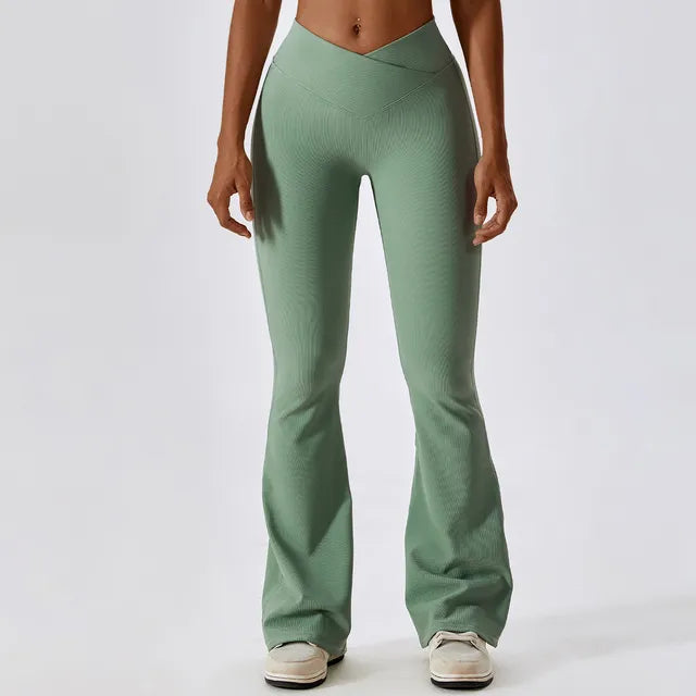 Yoga Fitness Sports Flared Pants