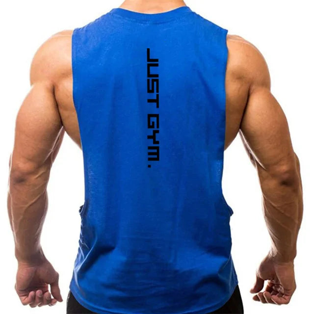 "Just Gym" Hoodies Tank Top