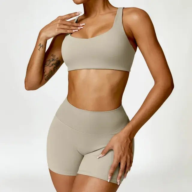 Traje de yoga de 2 piezas para mujer