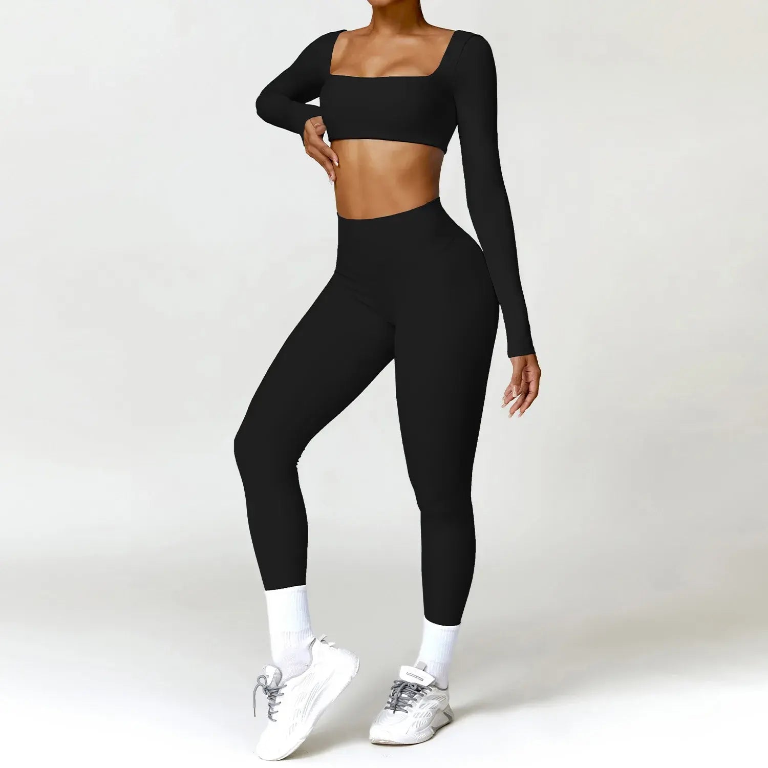 Traje de yoga de 2 piezas para mujer