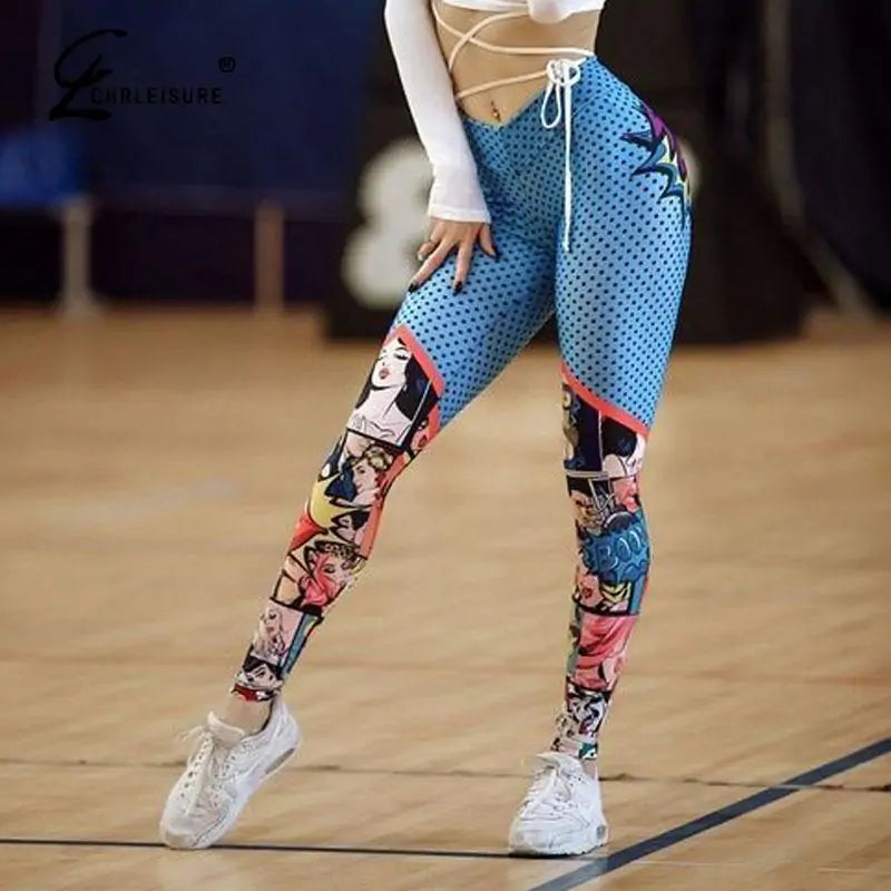Printed Workout High Waist Leggings