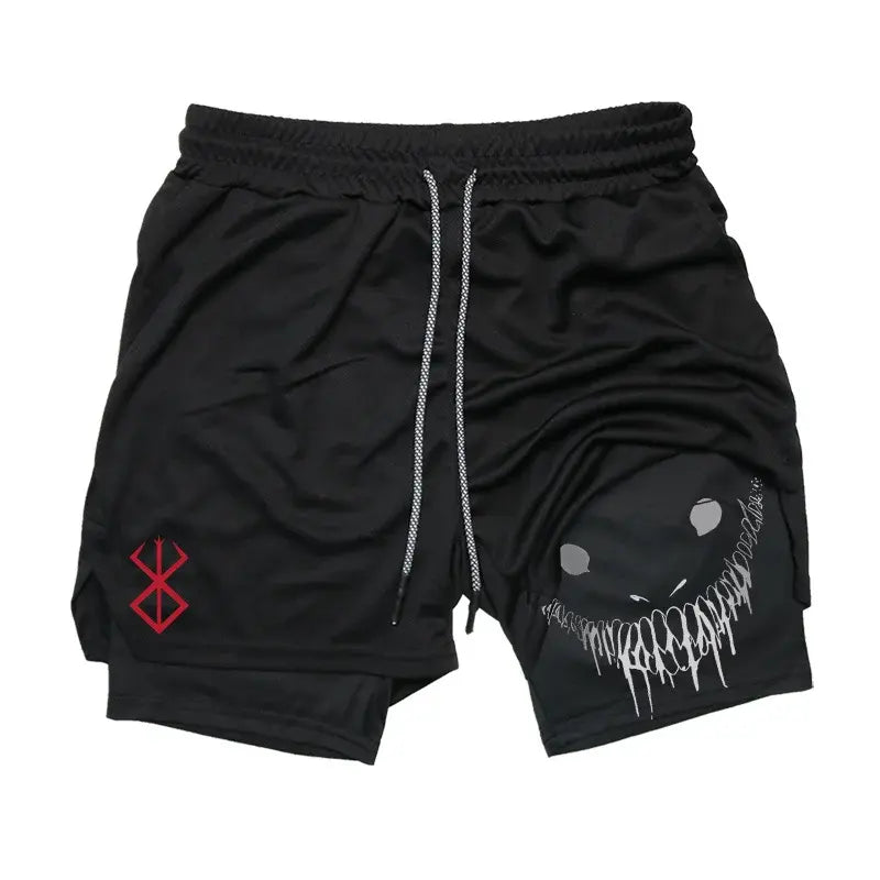Pantalones cortos de running 2 en 1 para hombre
