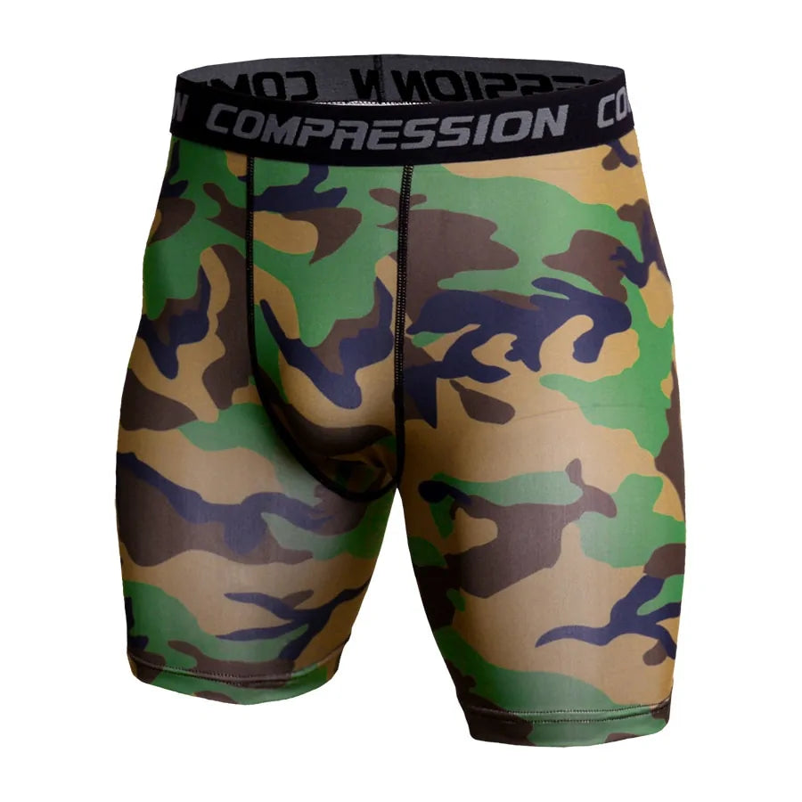 Mallas deportivas de compresión de camuflaje
