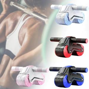 Rodillo abdominal para entrenamiento del core con ruedas dobles