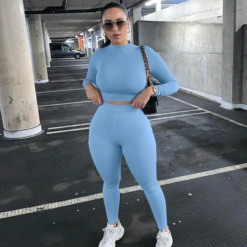 Illumino360 Women's Sport Fitness 2 Two Piece Set Tracksuit