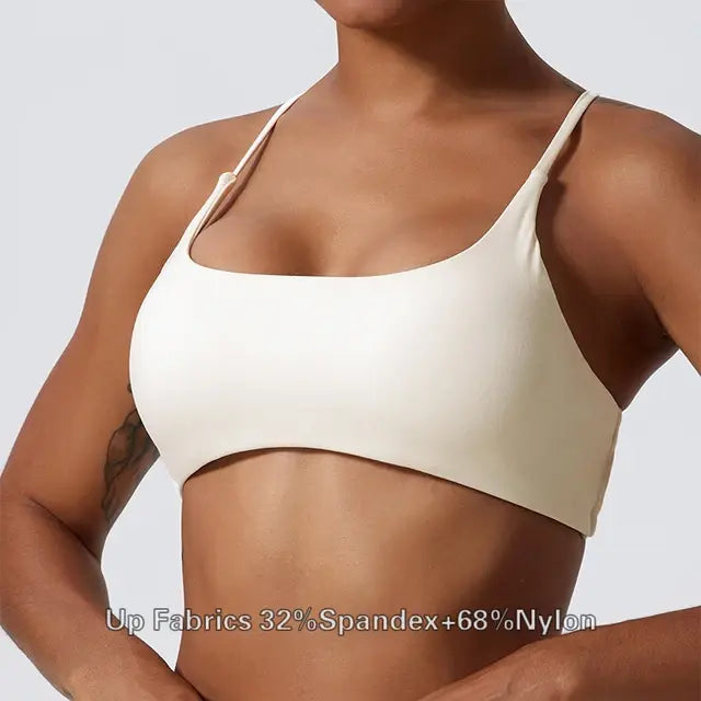 Yoga Bra with Cross-Back Design