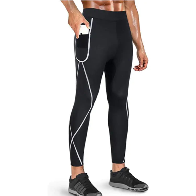 Men's Yoga Sauna Fitness Running Sports Suit