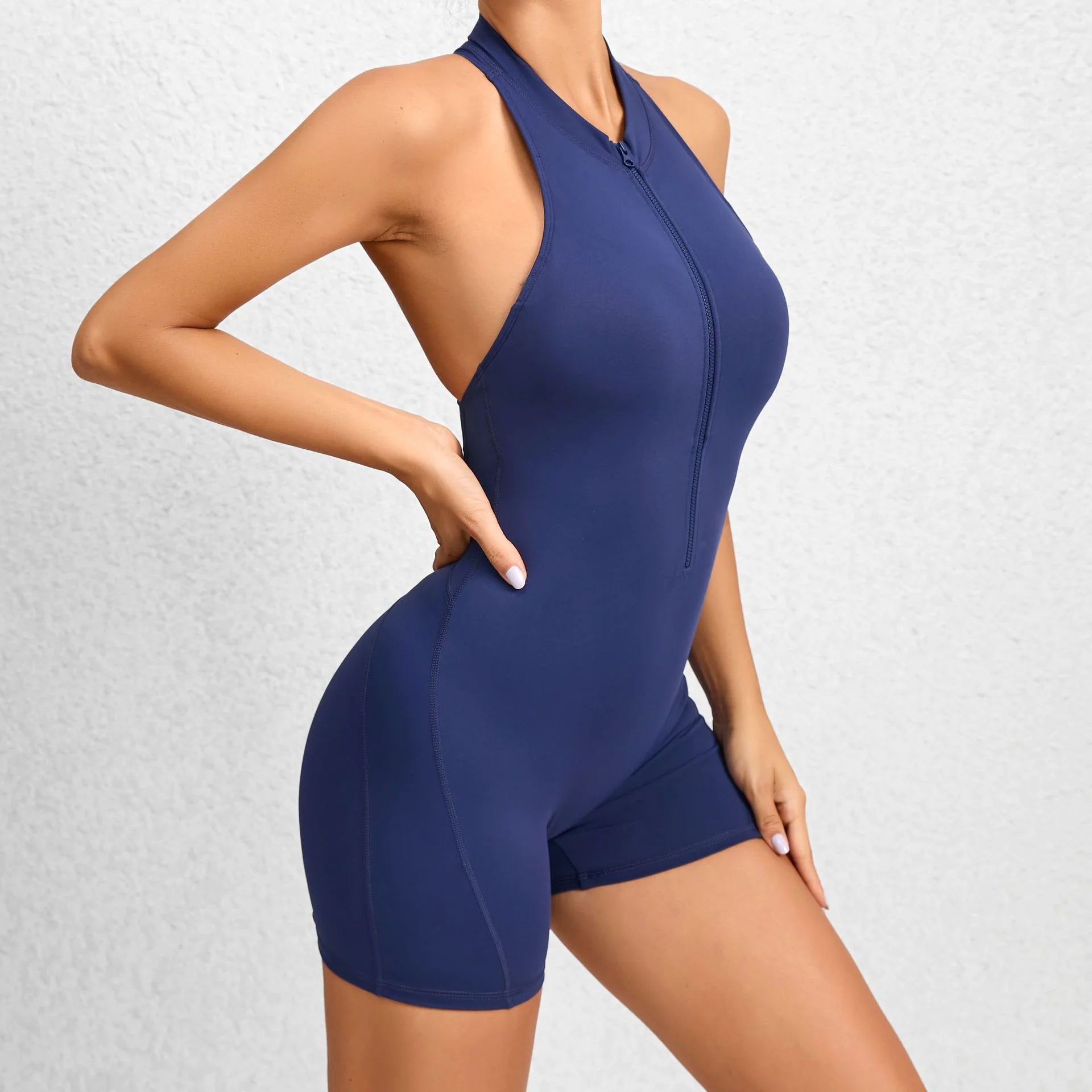 Women's Zipper Yoga Bodysuit