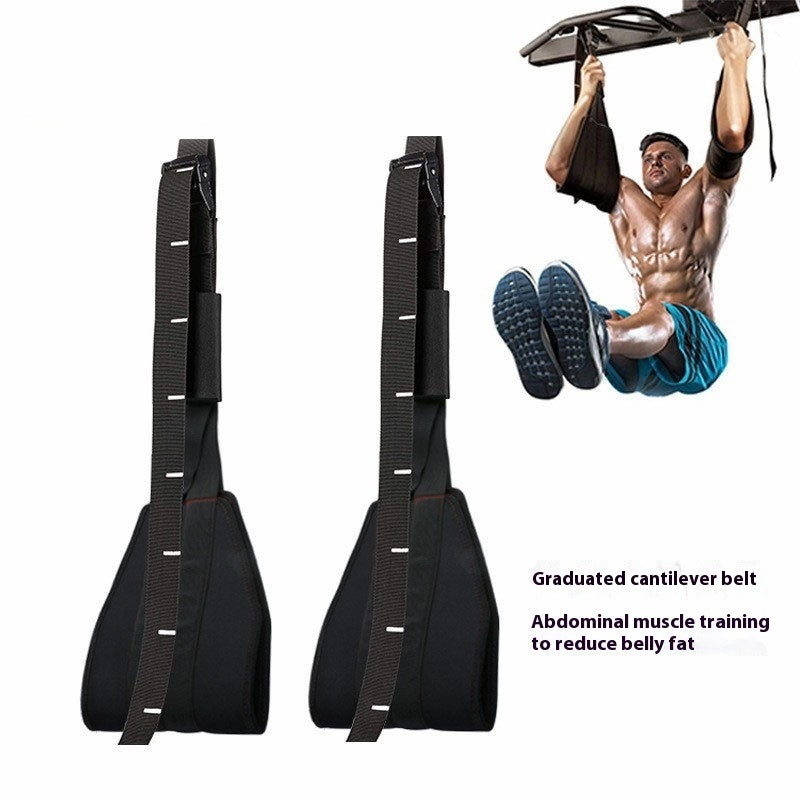 Dominadas con barra horizontal y banda cantilever para abdominales