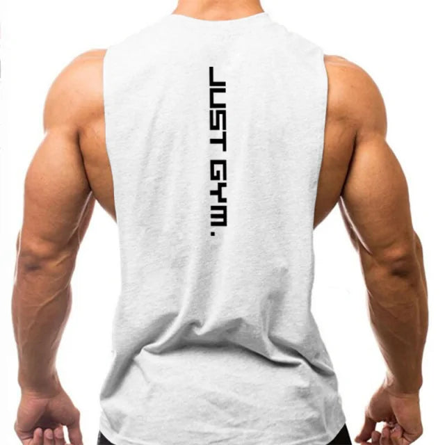 "Just Gym" Hoodies Tank Top