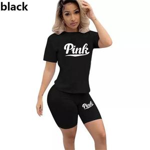2 Pcs Sweatsuit for Women - Top and Short Set