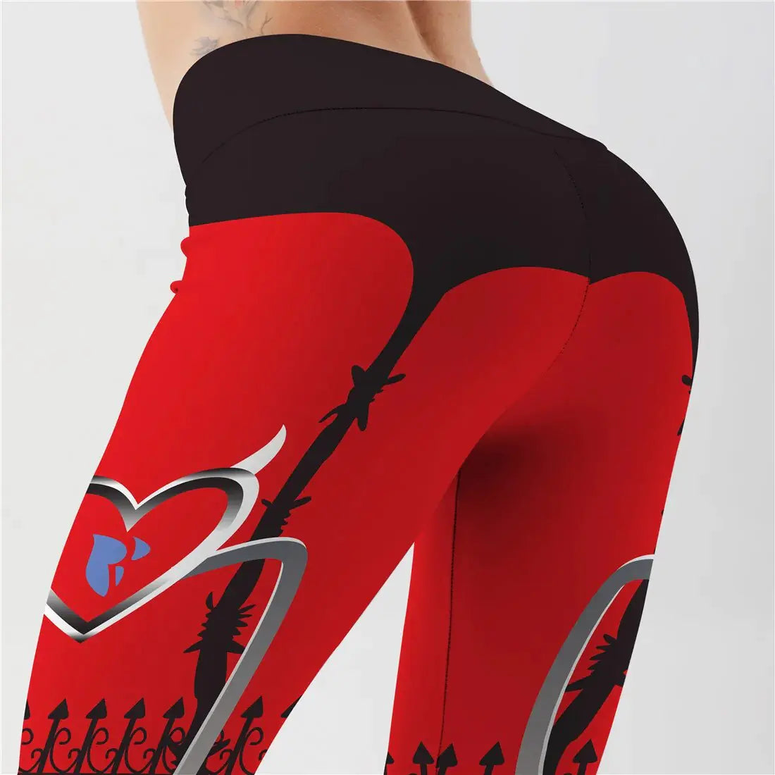 Premium Sexy Heart Print Leggings