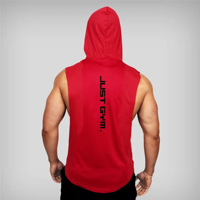 "Just Gym" Hoodies Tank Top