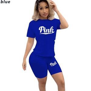 2 Pcs Sweatsuit for Women - Top and Short Set
