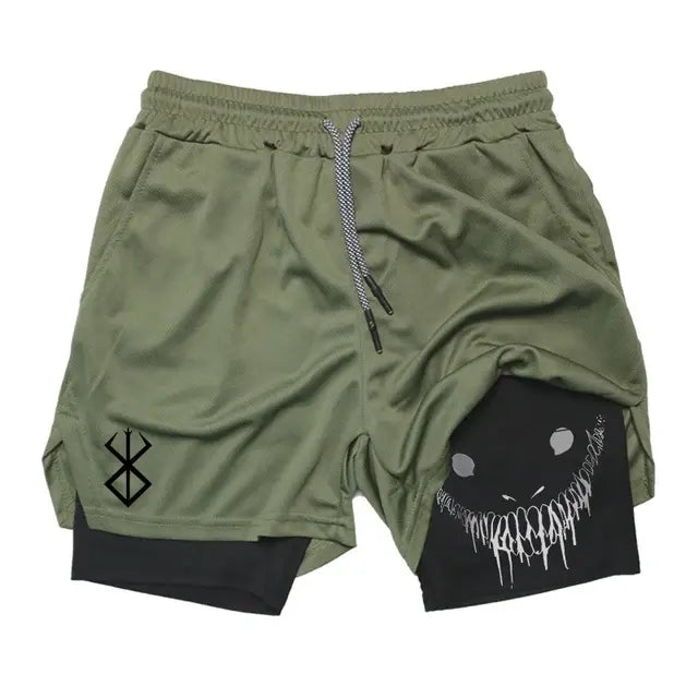 Pantalones cortos de running 2 en 1 para hombre