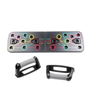 Tabla de flexiones 9 en 1 con bandas de resistencia de látex