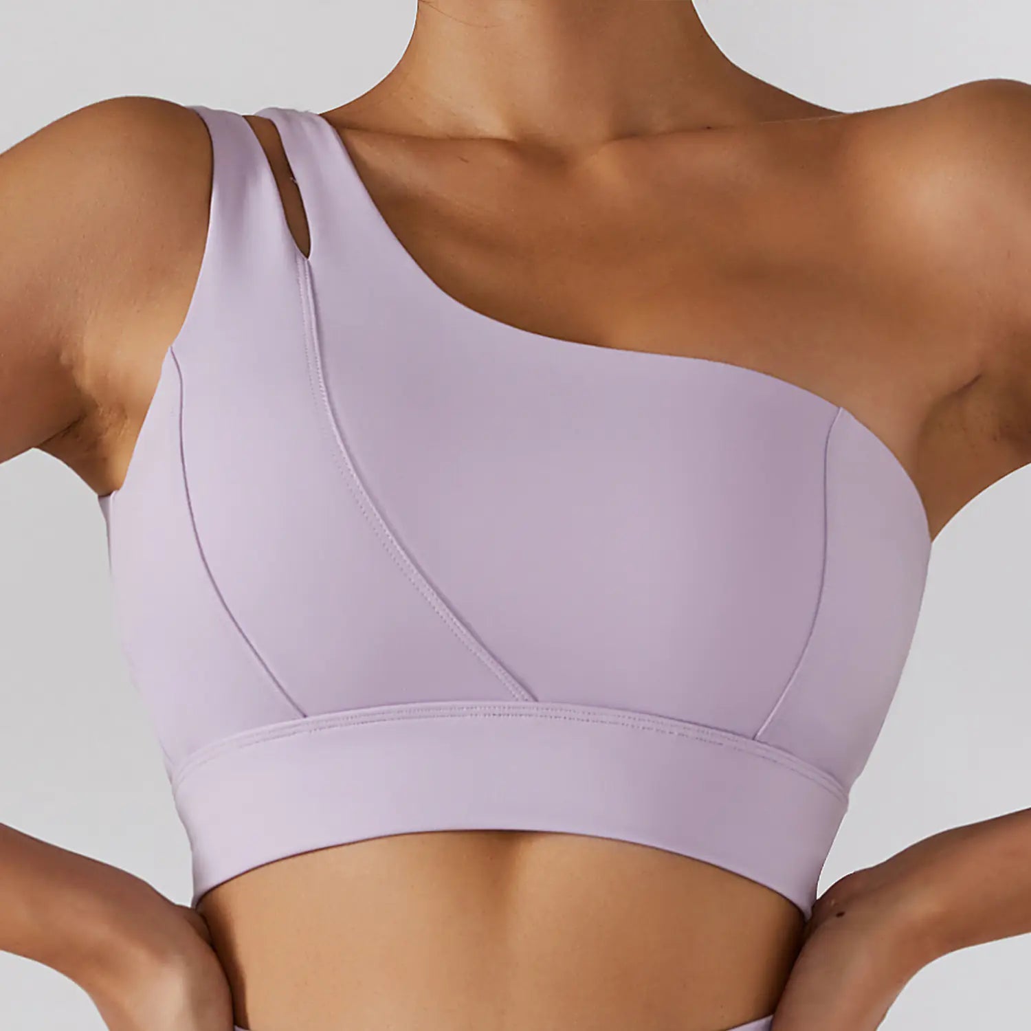 Illumino360Fitness One Shoulder Shockproof Yoga Sports Bra