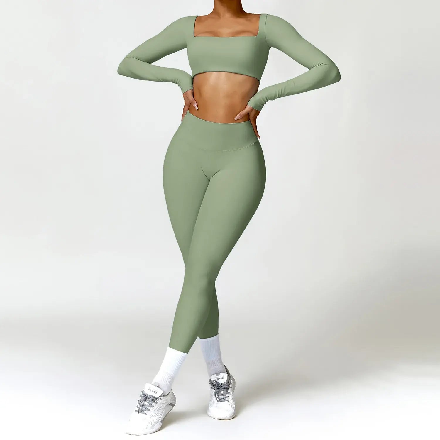 Traje de yoga de 2 piezas para mujer