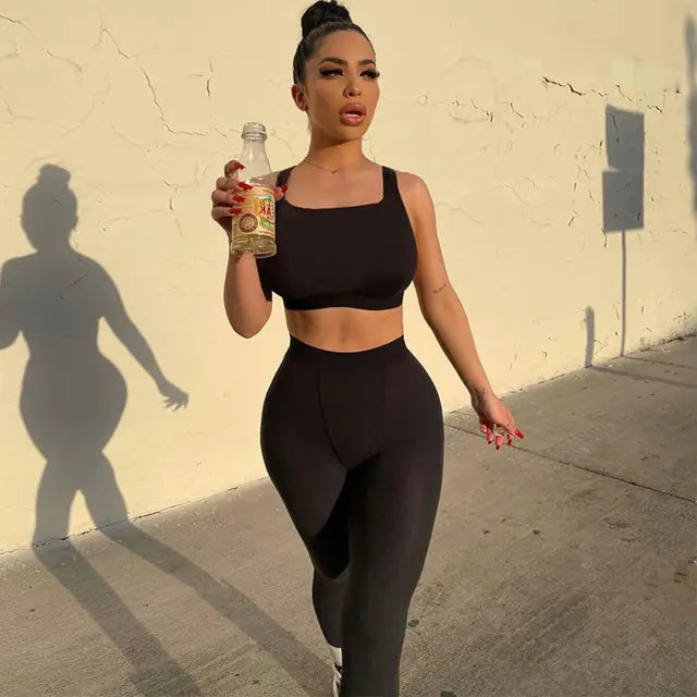 2 Piece Set Gym Casual Activewear