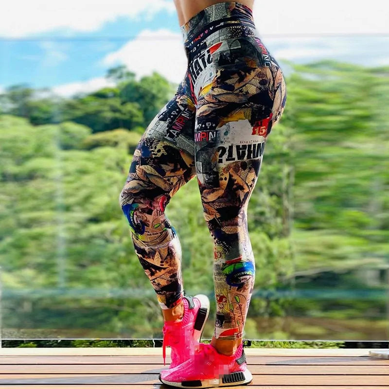 Leggings de entrenamiento push up de cintura alta