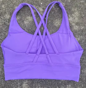 Women's Pro Cross Back Fitness Sport Bra