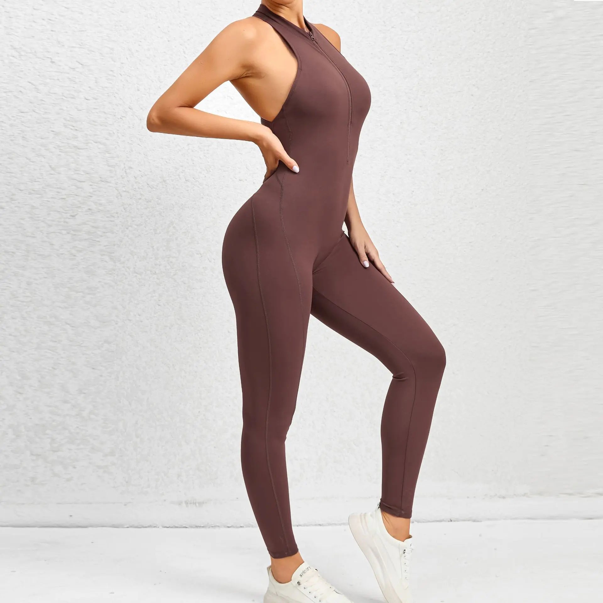 Women's Zippered Aerial Yoga Jumpsuit