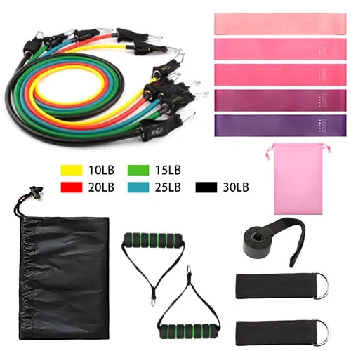 Resistance Band Tubes Stretch Training Yoga Pull Rope Home Pilates