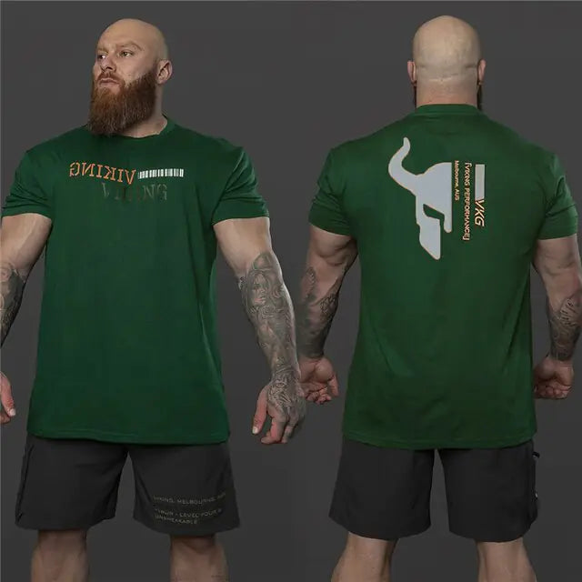 Illumino360Fitness Viking Men's Gym Bodybuilding T-Shirt