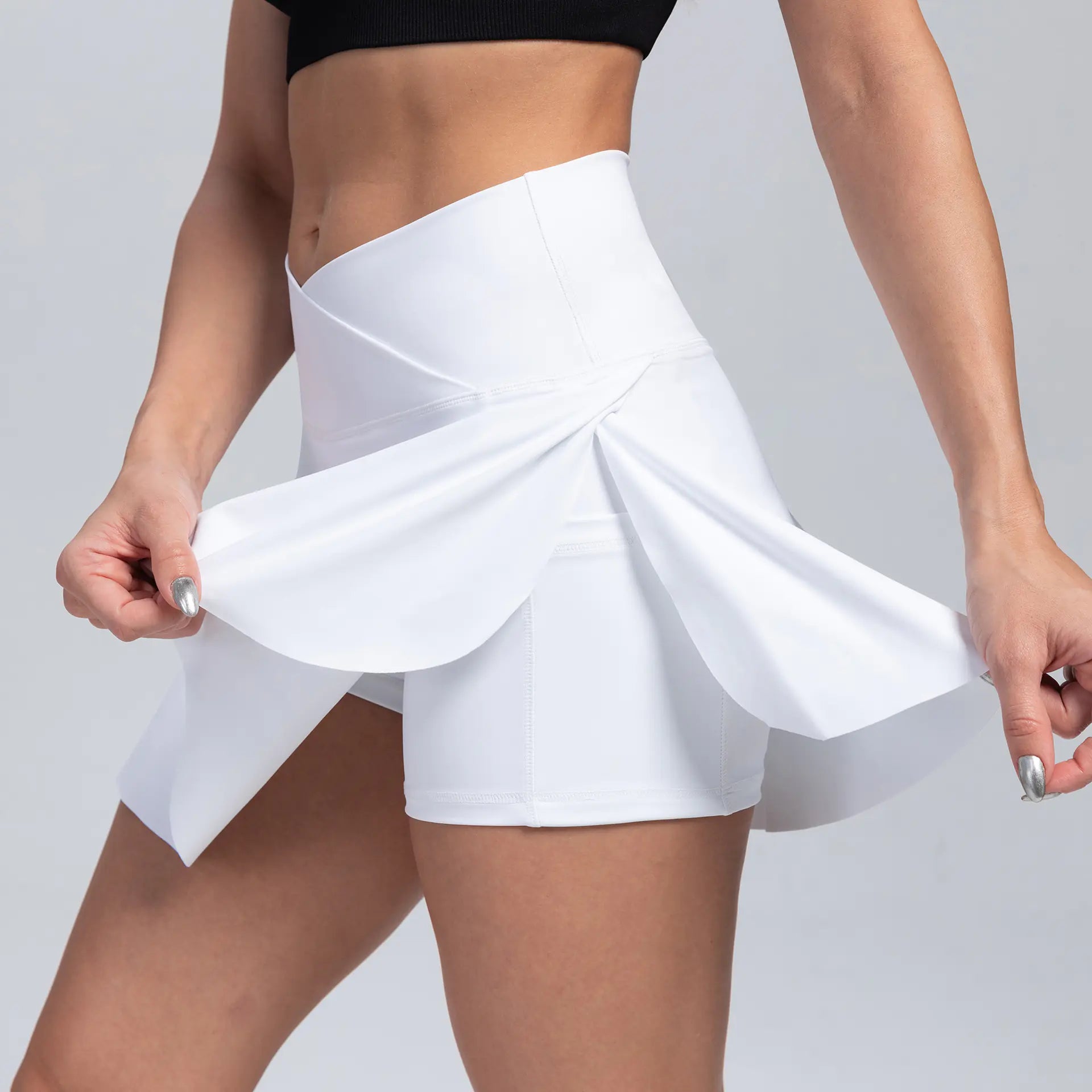 Two Pairs of Yoga Fake Shorts